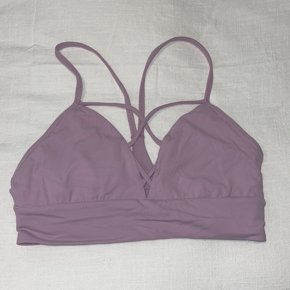 Lululemon sports bra light purple size 10